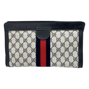 GUCCI cosmetic pouch Sally Collection Navy Blue